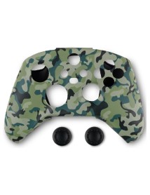 Husa Din Silicon Pentru Controller Si Protectie Pentru Butoane Spartan Gear S Verde Camuflaj 