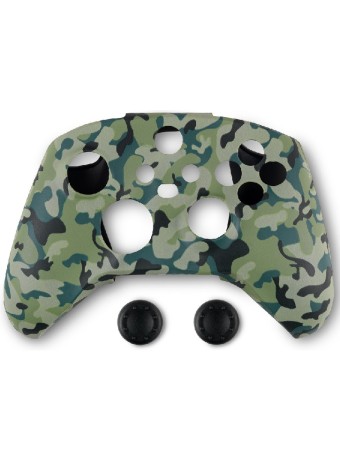  Husa Din Silicon Pentru Controller Si Protectie Pentru Butoane Spartan Gear S Verde Camuflaj pentru XBOX SERIES