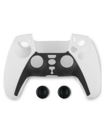 Husa Din Silicon Pentru Controller Si Thumb Grips Spartan Gear Negru Alb 