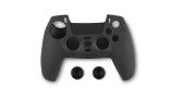  Husa Din Silicon Pentru Controller Si Thumb Grips Spartan Gear Negru pentru PS5