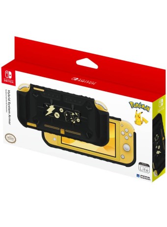  Husa Hori Lite Hybrid System Armor Pokemon Pikachu Black & Gold pentru NSW