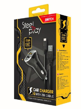  Incarcator Steelplay Auto Cu Doua Porturi 26 V pentru NSW