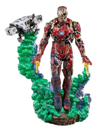 Figurina Statueta Ironstudios Spider Man Far From Home Iron Man Illusion Deluxe Bds