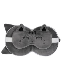 Itotal Pillow With Sleep Mask Grey Cat (xl2529) 