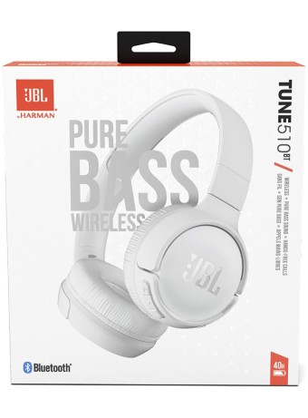  Jbl Headphones Bluetooth Tune 510bt T510bt + MIC White pentru PC