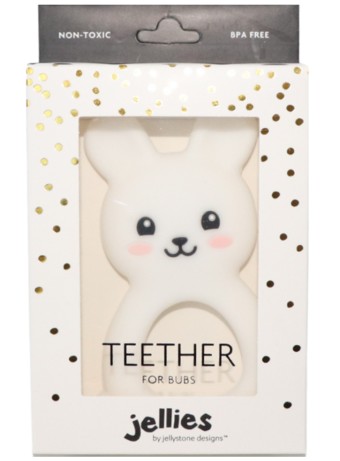  Jellystone Designs Bunny Teether White (jsd0381)