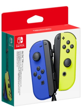  Joy Con Controller Pair Blue L & Neon Yellow R pentru NSW