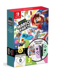 Joy Con Pair Purple Green & Mario Party DLC