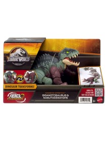Jurassic World Fierce Changers Massive Stretch Giganotosaurus Nasutoceratops (hpd34) 