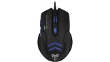  Kit Techmade Mouse Usb + Mousepad Gaming Black Blue pentru PC