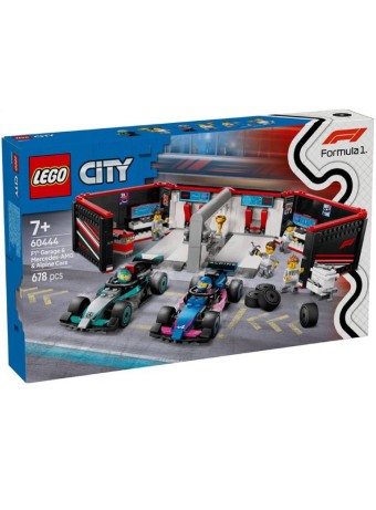 Joc Lego City F1(r) Garage & Mercedes-amg & Alpine Cars (60444)