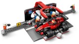 Joc Lego City F1 Pit Stop & Pit Crew With Ferrari Car (60443)