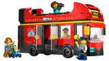 Joc Lego City Great Vehicles Red Double-decker Sightseeing Bus (60407)