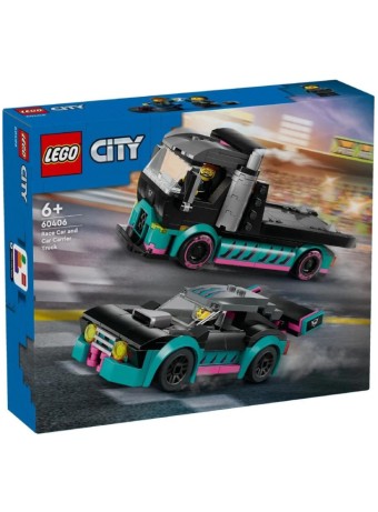 Joc Lego City Race Car And Car Carrier Truck (60406)