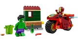 Joc Lego Marvel Iron Man With Bike And The Hulk (76287)