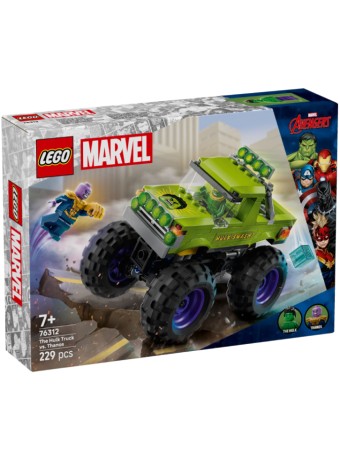 Joc Lego Marvel Super Heroes Avengers The Hulk Truck Vs. Thanos (76312)
