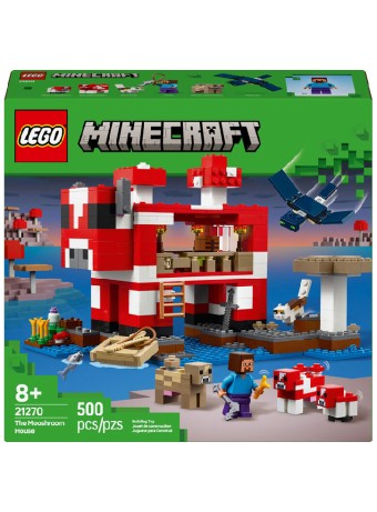 Joc Lego Minecraft Mooshroom House (21270)