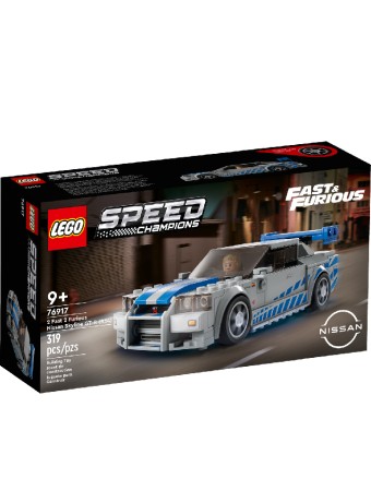Joc Lego Speed Champions 2 Fast 2 Furious Nissan Skyline Gt-r R34 (76917)