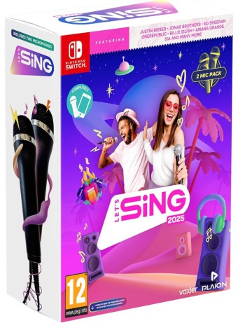 Joc Lets Sing 2025 Double MIC Bundle pentru Nintendo Switch