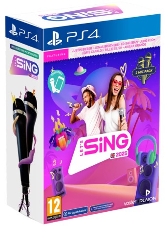 Joc Lets Sing 2025 Double MIC Bundle pentru PS4