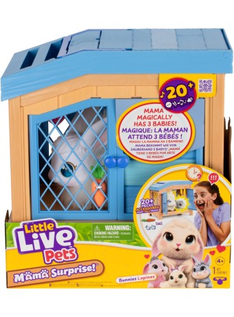 Jucarie Plus Little Live Pets Mama Surprise Bunny Playset (26593)