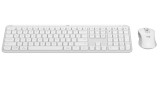  Logitech Signature Slim Wireless Keyboard & Mouse Combo Mk950 Off White Nordic pentru PC