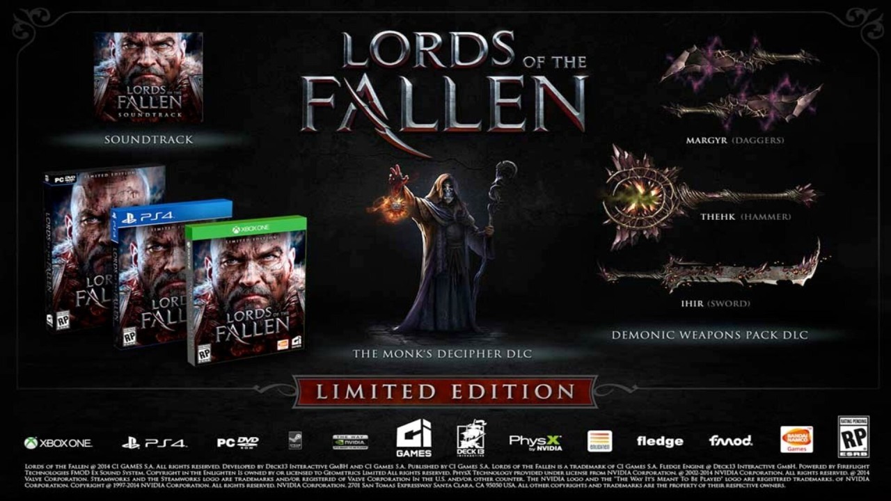 Joc Lords Of The Fallen Limited Edition pentru PS4