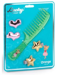 Lucky Doggy Hair Accessories Green Brush (ot-lda5006)