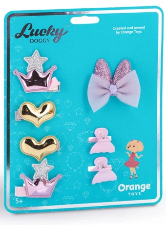  Lucky Doggy Hair Accessories Hearts And Crown (ot-lda5012)