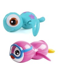 Magni Pull Up Bathing Animals Blue Turtle & Pink Penguin (3616/3618)