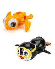 Magni Pull Up Bathing Animals Orange Turtle & Black Penguin (3614/3619)