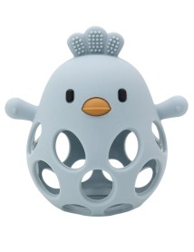 Magni Teether Ball Duckling In Lfgb Silicone, Blue (5632) 