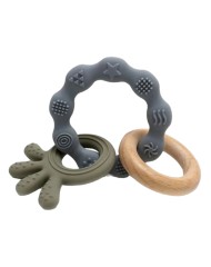Magni Teether Bracelet Squid And Wood Appendix Green (5567)