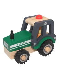 Magni Wooden Tractor With Rubber Wheels (3895)