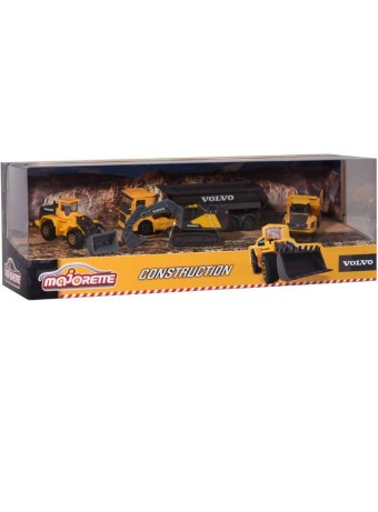  Majorette Volvo Construction 4 Pcs Giftset (212057287sdn)
