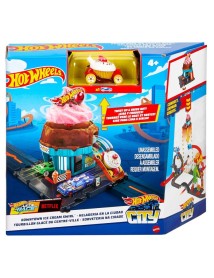 Mattel Hot Wheels City Downtown Ice Cream Swirl (htn77) 