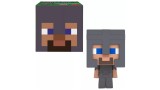 Figurina Joc Mattel Minecraft Mob Head Minis Steve In Netherite Armor Hkr63