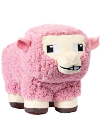 Jucarie Plus Mattel Minecraft Pink Sheep Plush 20cm (jfp56)