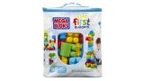 Joc Lego Mega Bloks First Builders Big Building Bag 60pcs Blue (dch55)