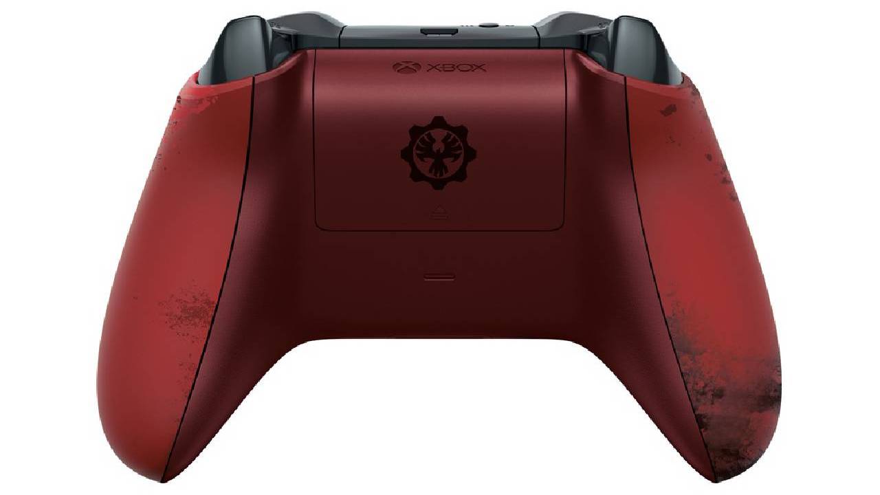  Microsoft Official Wireless Controller Gears Of War 4 Crimson Omen Red Grey pentru Xbox One