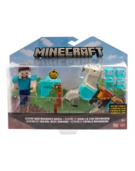 Minecraft Armored Horse And Steve 10cm