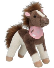 Miss Melody Plush Horse Brown White 18cm (0413480)