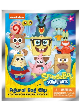 Figurina Joc Monogram Nickelodeon Spongebob Squarepants Blind Bag Random 3d Foam Bag Clips