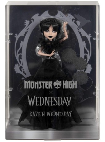 Papusa Monster High Wednesday Doll Raven Dress (hxj03)