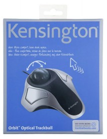 Mouse Kensington Trackball Orbit Optical Wired, Silver Black 