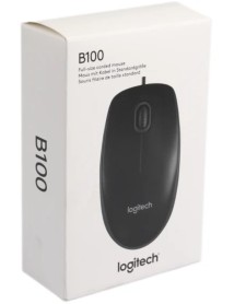 Mouse Logitech B100 800dpi Optical High Quality Wired Usb 