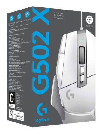  Mouse Logitech G502 X White pentru PC