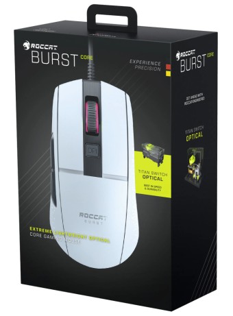  Mouse Roccat Burst Core White pentru PC