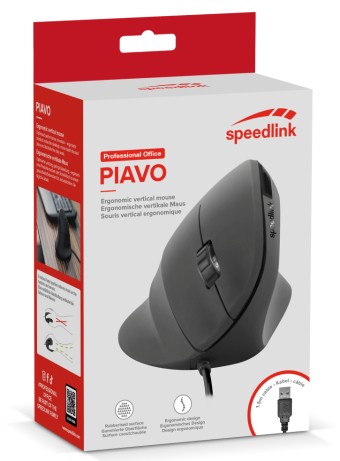  Mouse Speedlink Piavo Ergonomic Vertical Corded Wired Usb pentru PC