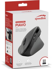 Mouse Speedlink Piavo Ergonomic Vertical Wireless Rubber Black 